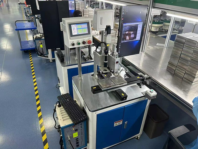 Automated piezo buzzer final inspection line